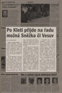 Českobudějovické listy 29.7.2004