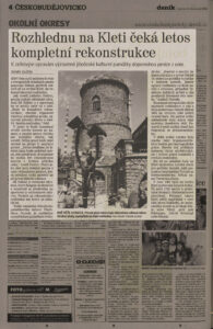 Českobudějovický deník 23.8.2008