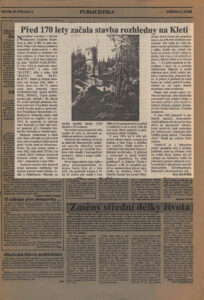 Deník Jihočeská pravda 2.9.1992